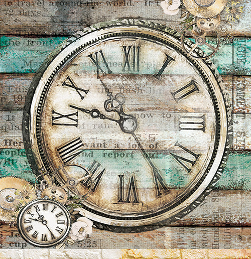 Alchemy of Art STEAMPUNK DREAM 12"x12" Double Sided Cardstock #AA-SD-07