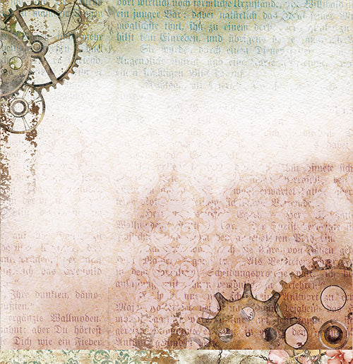 Alchemy of Art STEAMPUNK DREAM 8"x8" Double Sided Cardstock #AA-SD-08