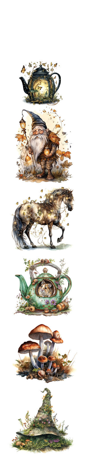 Alchemy of Art TALES of MOSS and FERN 2x12" Fussy Cutting Extras #AA-TOMAF-21