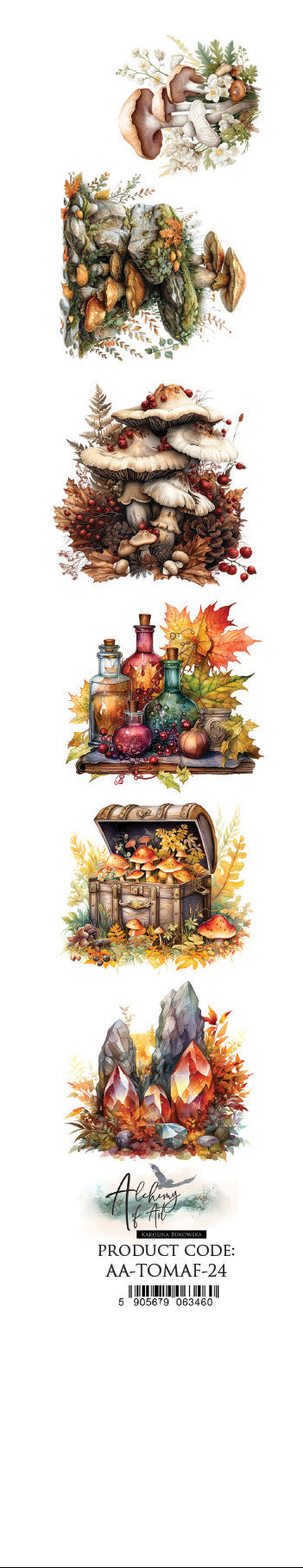 Decorative elements with lanterns and plants on a white background