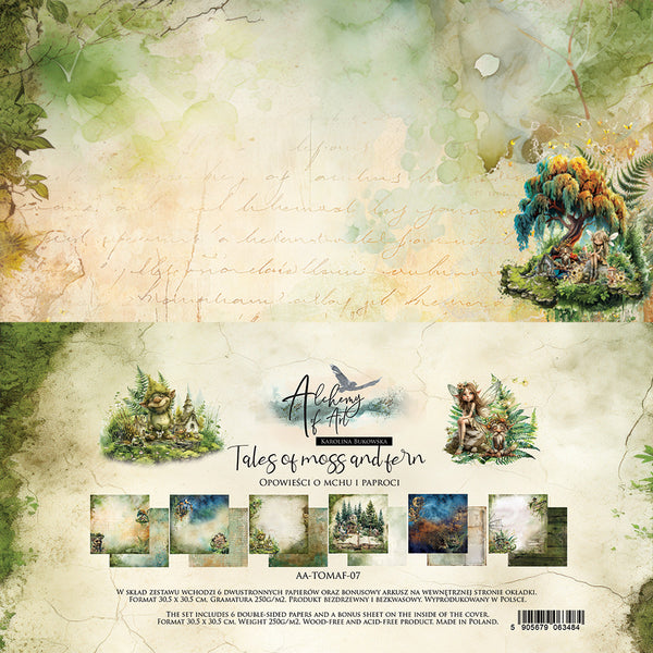 Alchemy of Art TALES of MOSS and FERN 12"x12" Double Sided Cardstock #AA-TOMAF-07