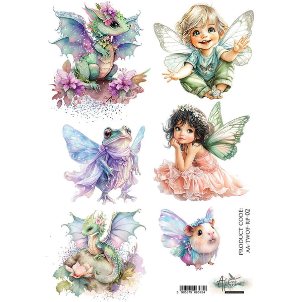 Alchemy of Art THE WORLD OF FAIRIES A4 Decoupage Rice Paper #AA-TWOF-RP-02