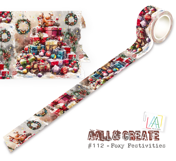 AALL And Create Embellishments FOXY FESTIVITIES Washi Tape #AALL-MT-112