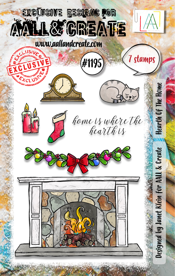 AALL and Create HEARTH OF THE HOME A7 Stamp Set #AALL-TP-1195