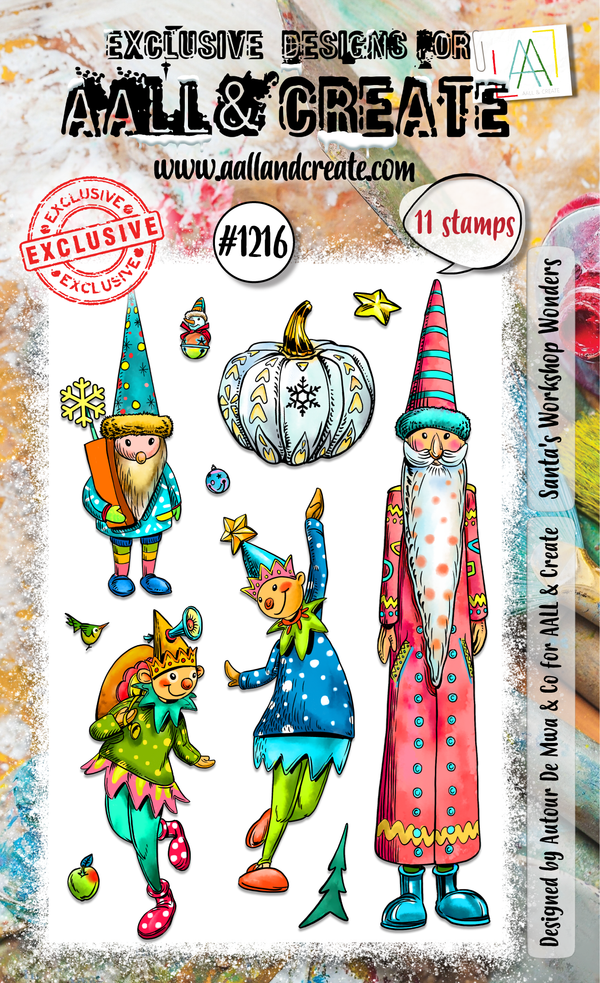 AALL and Create SANTA'S WORKSHOP WONDERS A6 Stamp Set #AALL-TP-1216