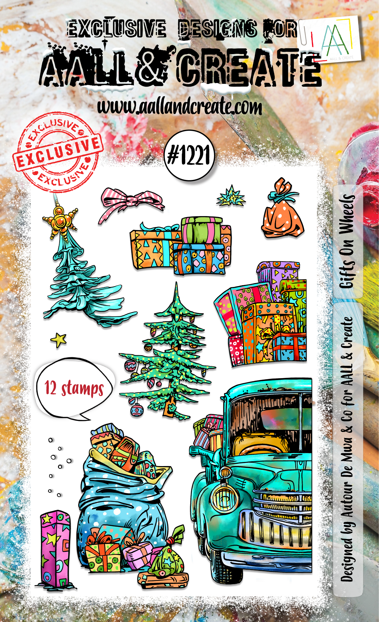 AALL and Create GIFTS ON WHEELS A6 Stamp Set #AALL-TP-1221