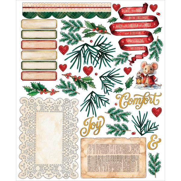 PRE-ORDER - 49 and Market SANTA'S WINTER VILLAGE Card Kit #AIO-38002