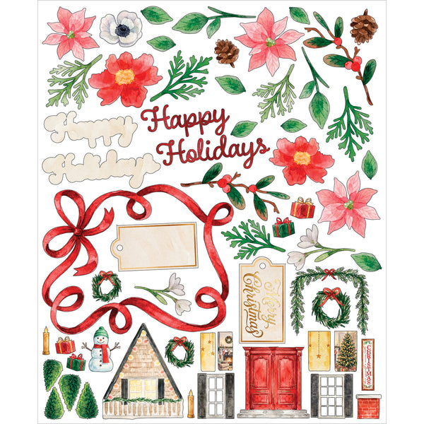 PRE-ORDER - 49 and Market SANTA'S WINTER VILLAGE Card Kit #AIO-38002