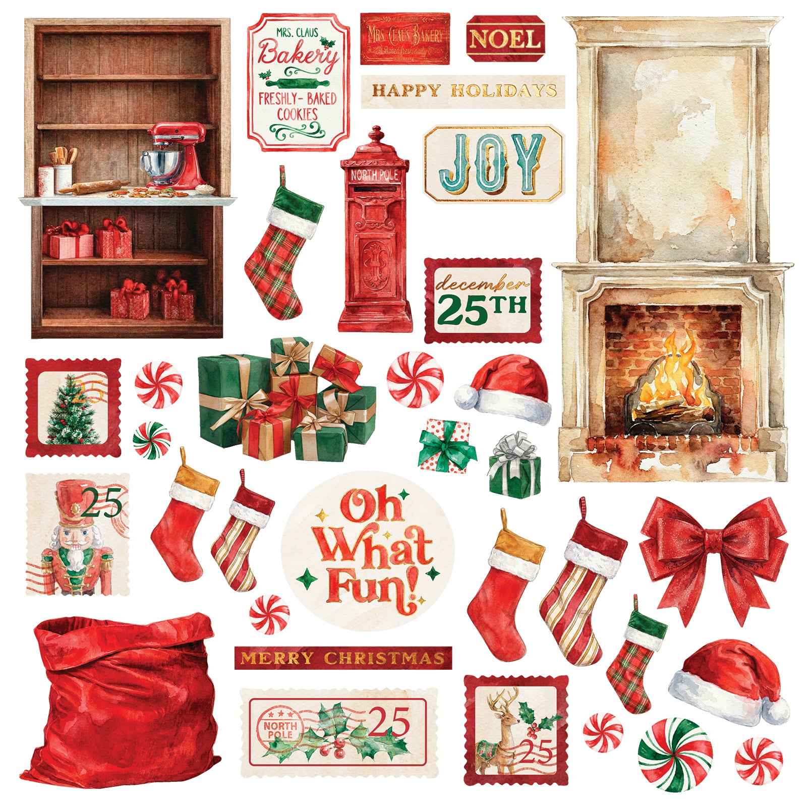 PRE-ORDER - 49 and Market SANTA'S WINTER VILLAGE All in One KIT #AIO-38026