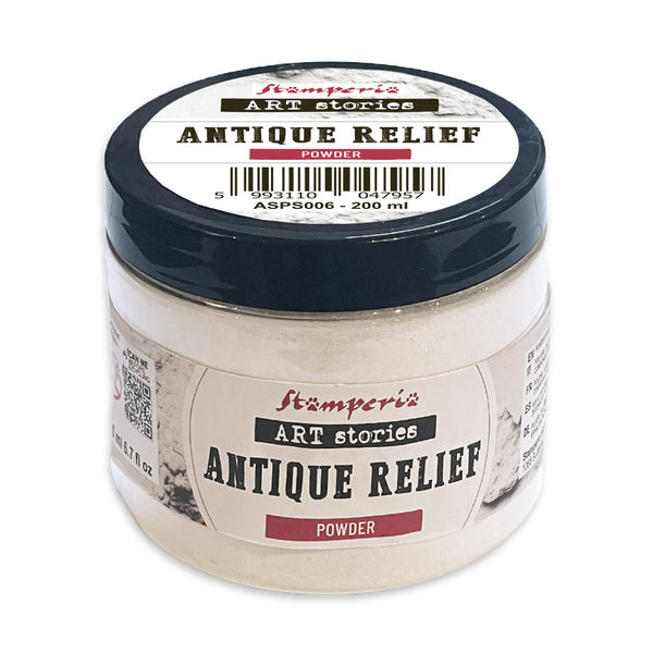 STAMPERIA Art Stories ANTIQUE RELIEF POWDER and BONDING GEL Bundle #ASP006 / ASPS007