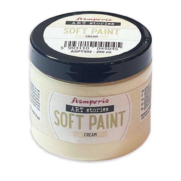 STAMPERIA Art Stories CREAM Soft Paint Chalk Paint 200 ml #ASPT002