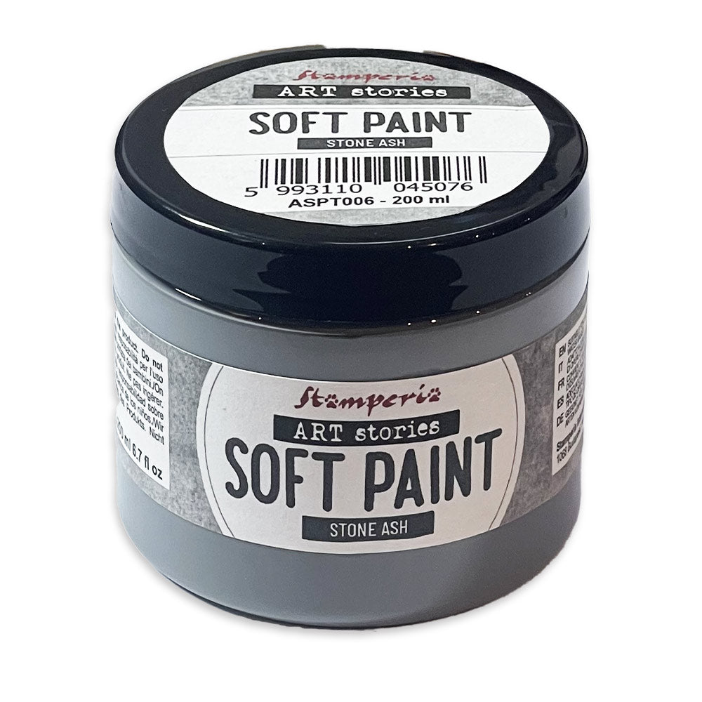 STAMPERIA Art Stories STONE ASH Soft Paint Chalk Paint 200 ml #ASPT006