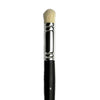 brush with black handle and silver ferrule on a white background