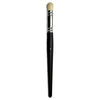 brush with black handle and silver ferrule on a white background