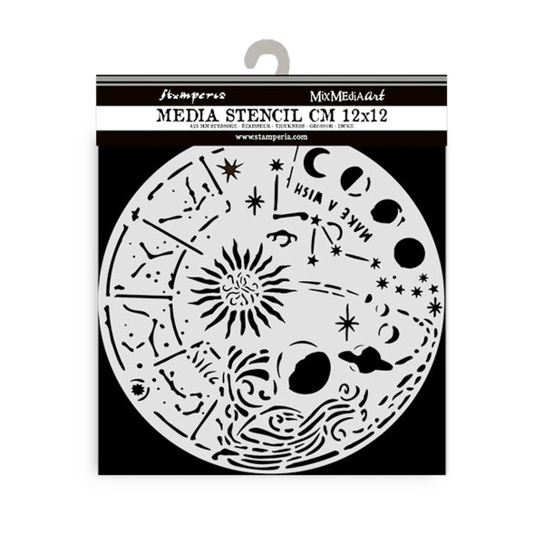 Stamperia COSMOS SMALL ART JOURNALING SELECTION Junk Journal Kit Stencils Ephemera Stamp #BJF001