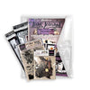 Halloween-themed Junk Journal kit with various components on a white background