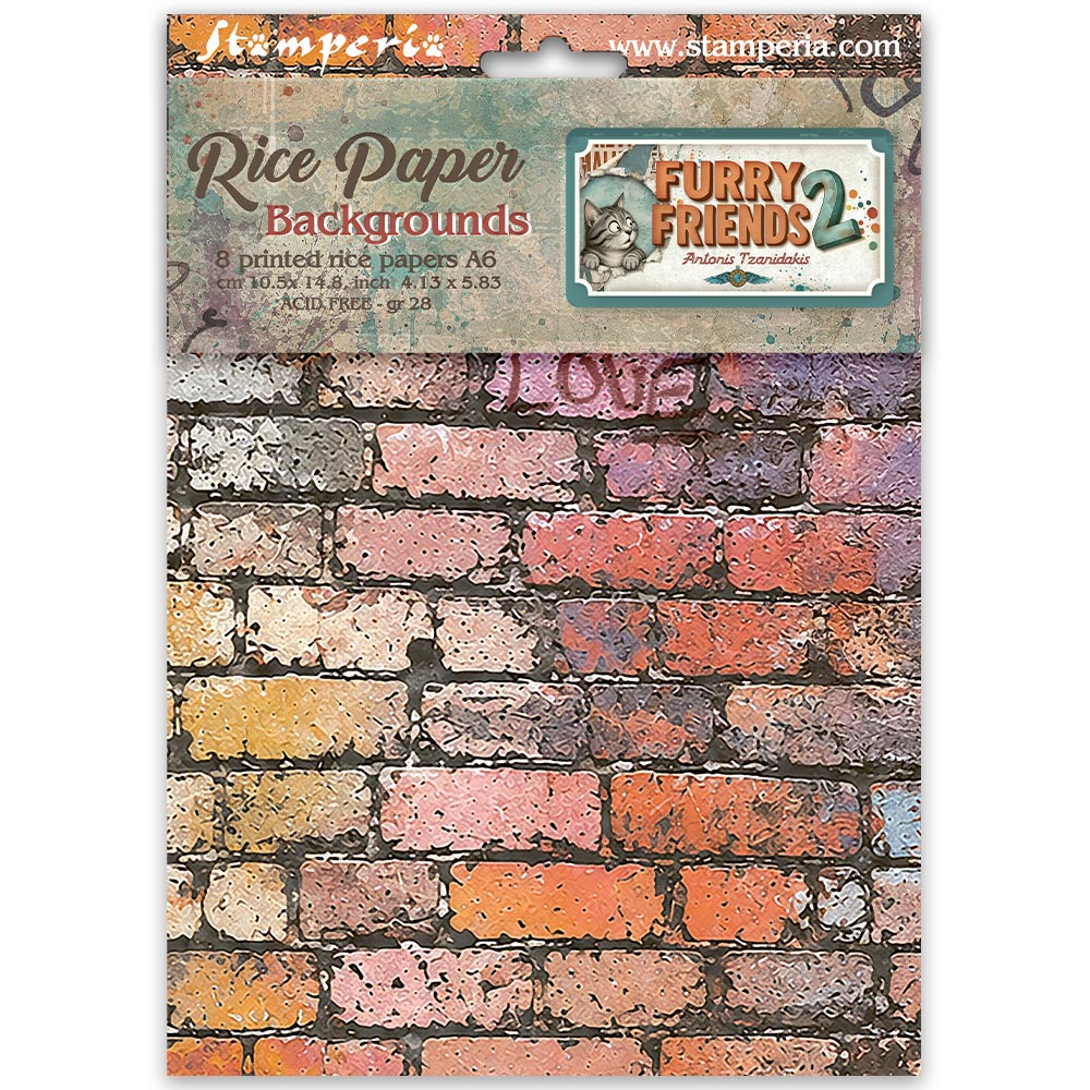 Stamperia FURRY FRIENDS 2 - LARGE ART JOURNALING SELECTION Junk Journal Kit Stencils Ephemera #BJS005