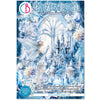 Cover of a 'Frozen Land' junk journal and ephemera book with a fairy and castle design.