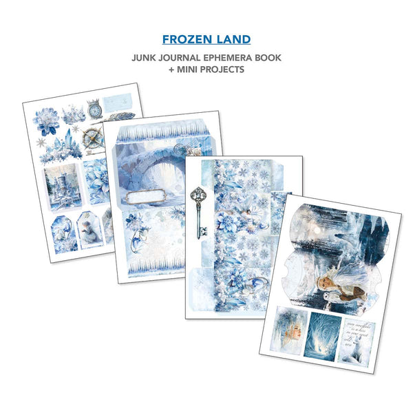 Ciao Bella FROZEN LAND A4 Junk Journal & Ephemera Book #CBB016