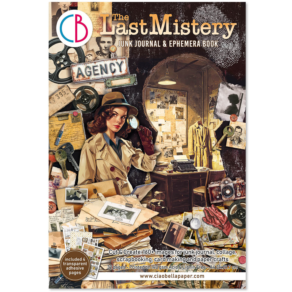 Ciao Bella THE LAST MYSTERY A4 Junk Journal & Ephemera Book #CBB017