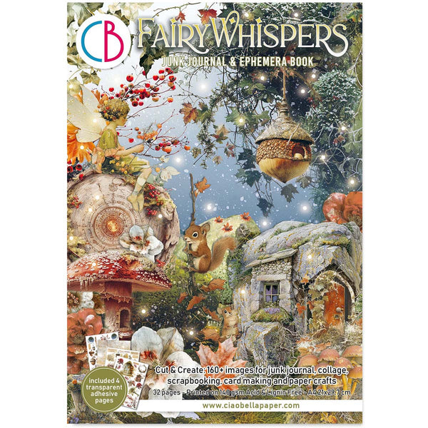 Cover of 'Fairy Whispers' book with fairy-themed illustrations