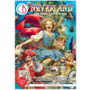 Cover of 'Neverland' junk journal & ephemera book with illustration of children and a red balloon.