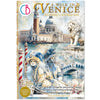 Book cover of 'A Walk in Venice' with Venetian architecture and figures.