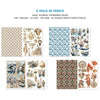 Junk journal ephemera book with Venice-themed designs on a white background