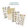 Junk Journal Ephemera Book with decorative adhesive sheets on a white background