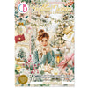 Ciao Bella GOLDEN WINTER Christmas A4 Junk Journal & Ephemera Book #CBB032