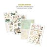 Ciao Bella GOLDEN WINTER Christmas A4 Junk Journal & Ephemera Book #CBB032
