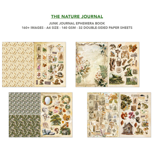 Ciao Bella THE NATURE JOURNAL A4 Junk Journal & Ephemera Book #CBB030