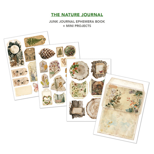 Ciao Bella THE NATURE JOURNAL A4 Junk Journal & Ephemera Book #CBB030