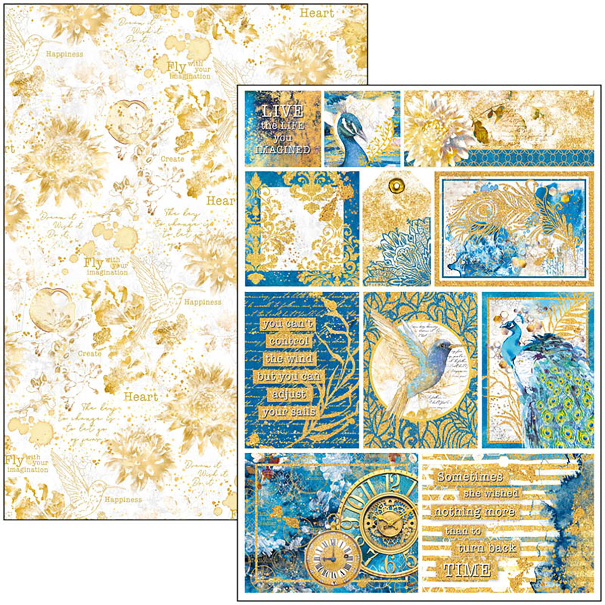 Ciao Bella INDIGO A4 Creative Pad 12 Sheets #CBCL061