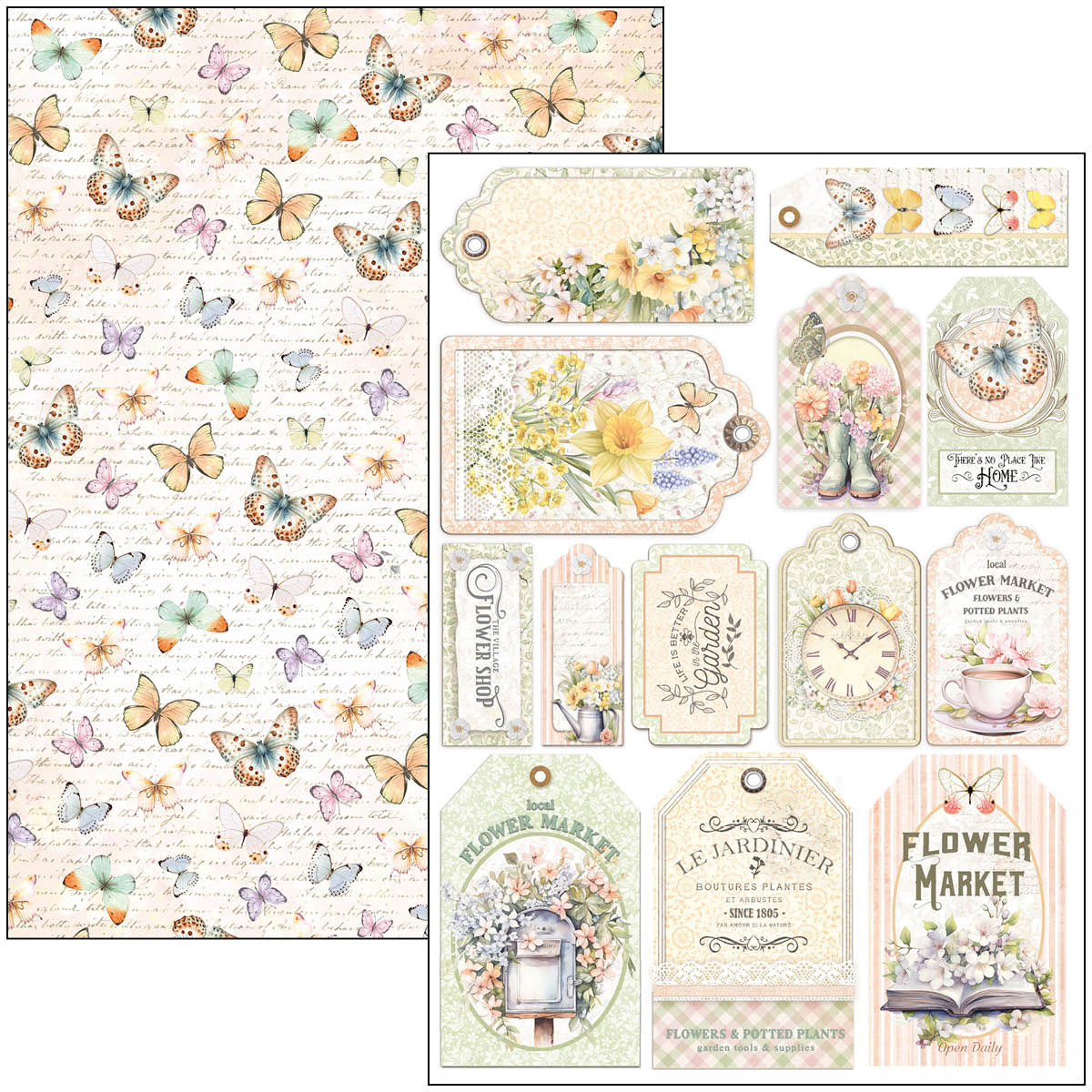 Ciao Bella FLOWER SHOP A4 Creative Pad #CBCL077