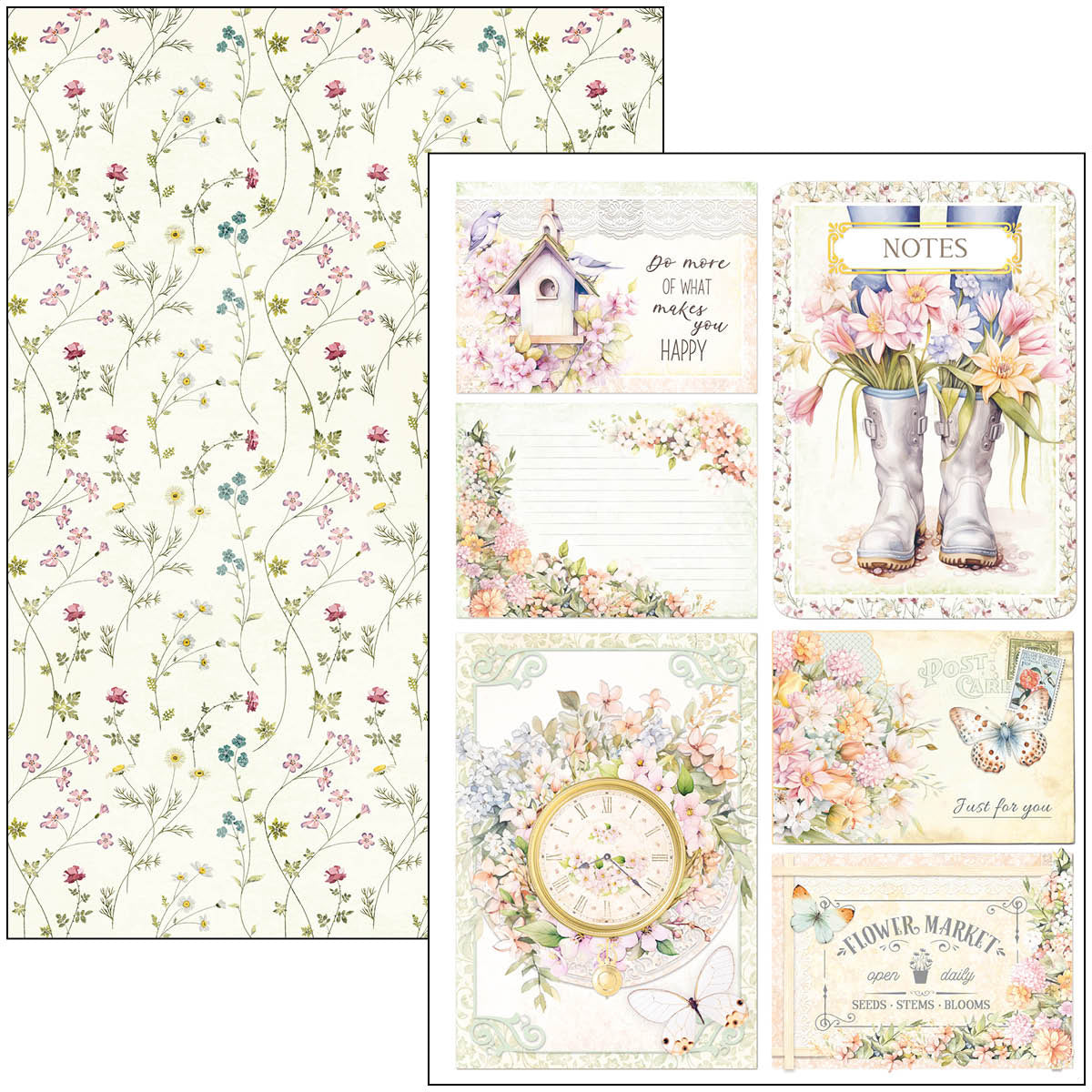 Ciao Bella FLOWER SHOP A4 Creative Pad #CBCL077