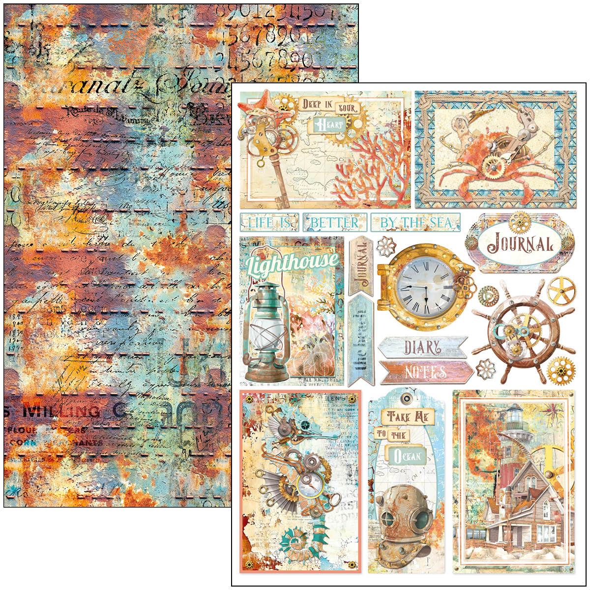 Ciao Bella CORAL REEF A4 Creative Pad #CBCL078