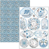 Ciao Bella ELEGANCE OF BLUE Christmas Winter A4 Creative Pad #CBCL079