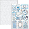 Ciao Bella ELEGANCE OF BLUE Christmas Winter A4 Creative Pad #CBCL079