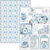 Ciao Bella ELEGANCE OF BLUE Christmas Winter A4 Creative Pad #CBCL079