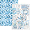 Ciao Bella ELEGANCE OF BLUE Christmas Winter A4 Creative Pad #CBCL079