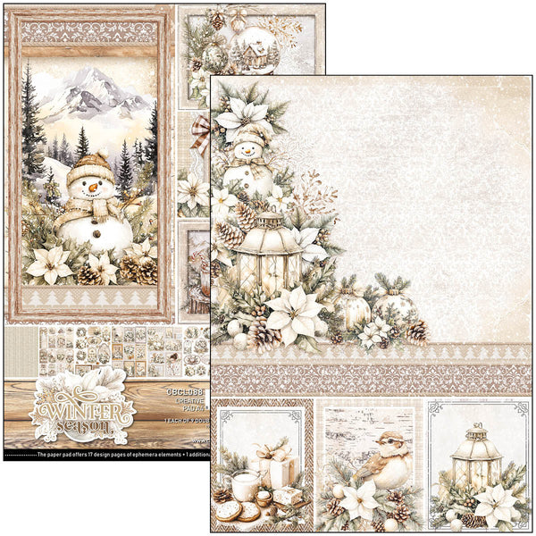 Ciao Bella WINTER SEASON Christmas A4 Creative Pad #CBCL088