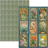 Vintage-style tarot card set with decorative border