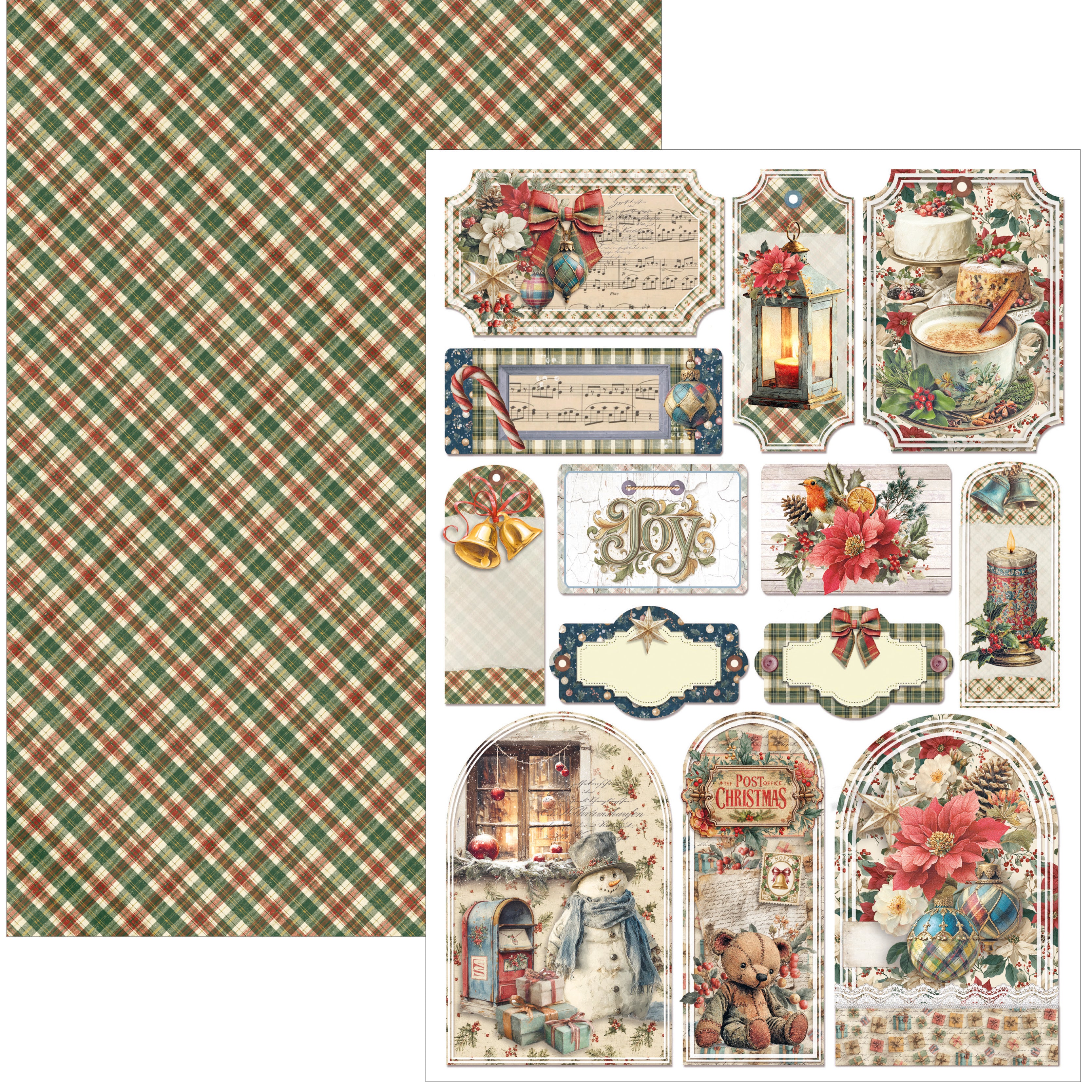Ciao Bella MERRY and BRIGHT - Christmas A4 Creative Pad #CBCL098