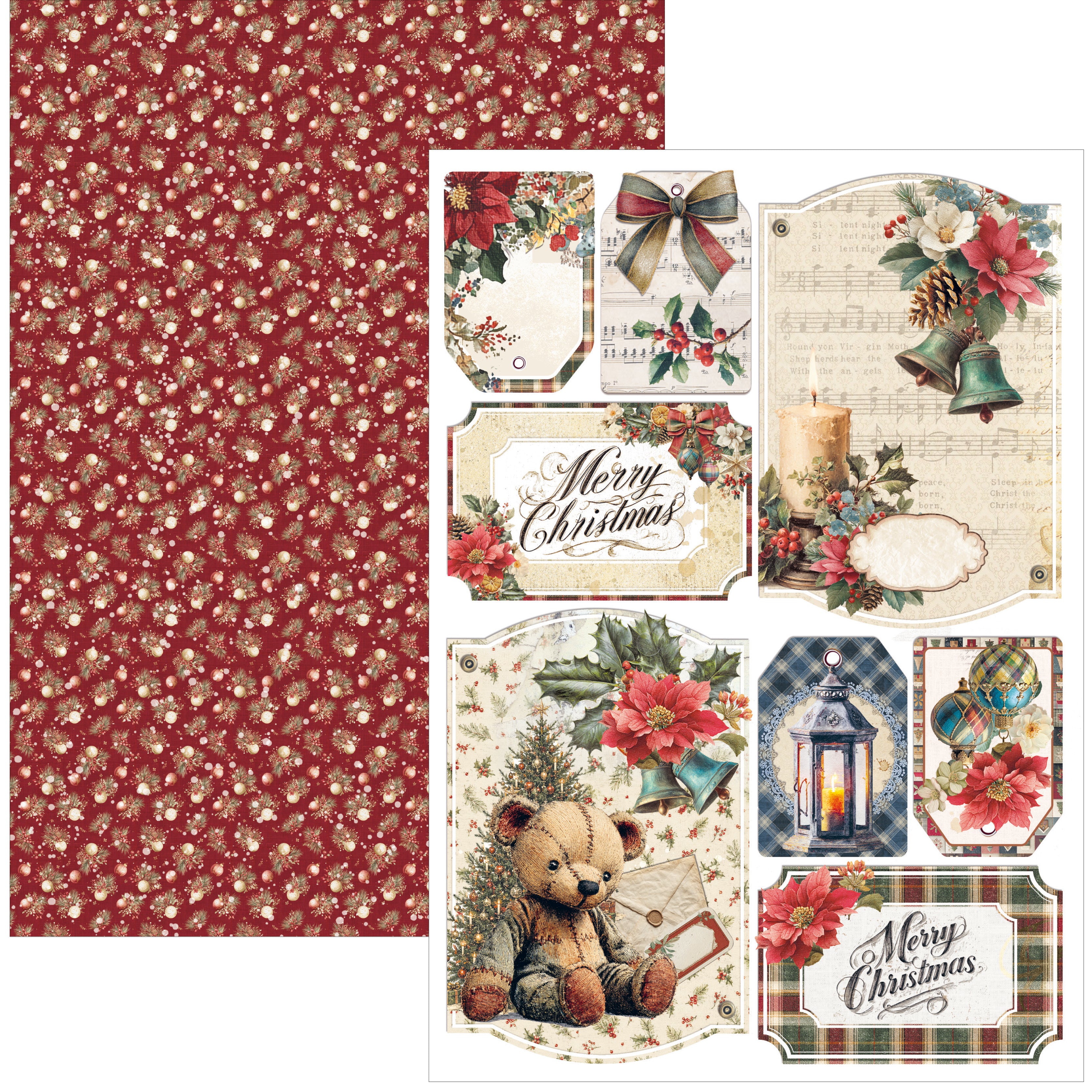 Ciao Bella MERRY and BRIGHT - Christmas A4 Creative Pad #CBCL098