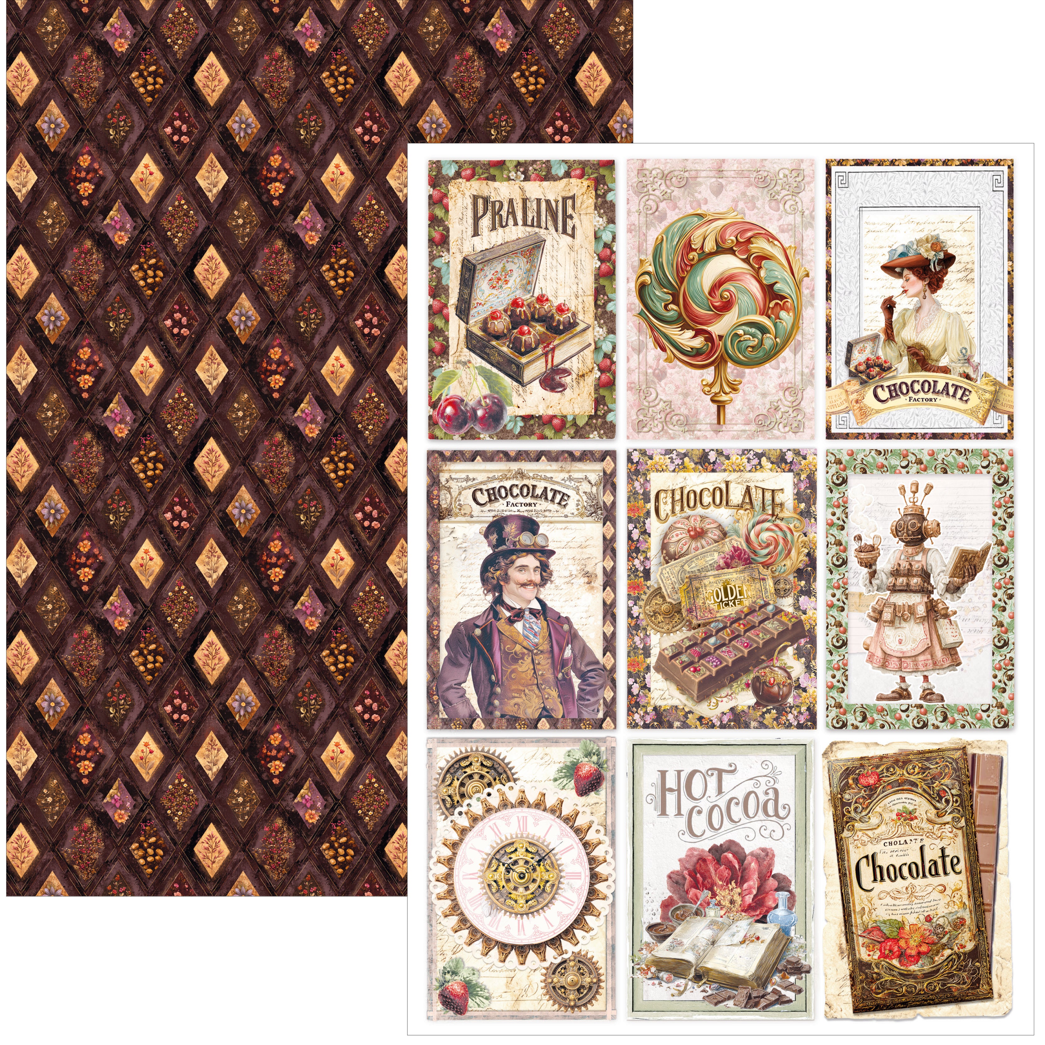 Ciao Bella CHOCOLATE WANDERLUST A4 Creative Pad #CBCL100
