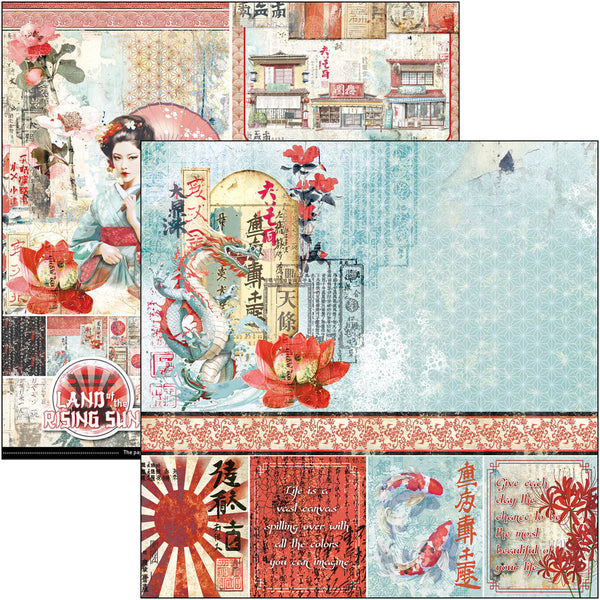 Ciao Bella LAND of the RISING SUN 8x8 Paper Pad 12 Sheets #CBH076