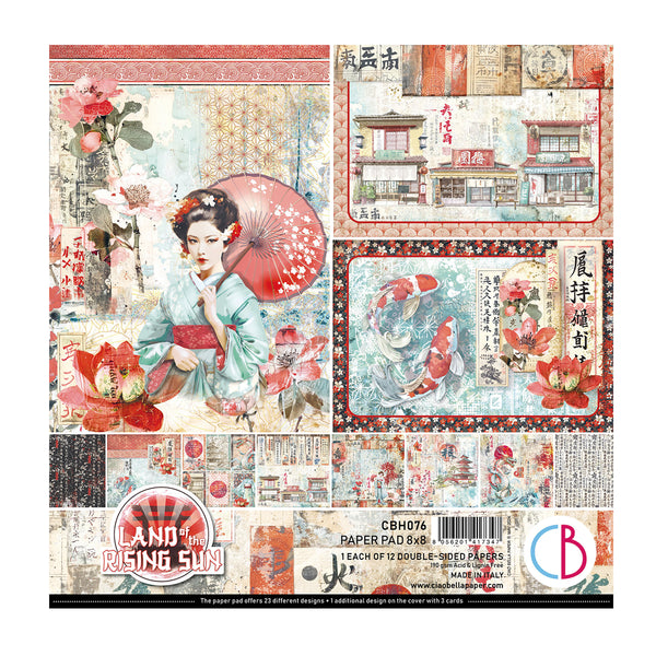 Ciao Bella LAND of the RISING SUN 8x8 Paper Pad 12 Sheets #CBH076