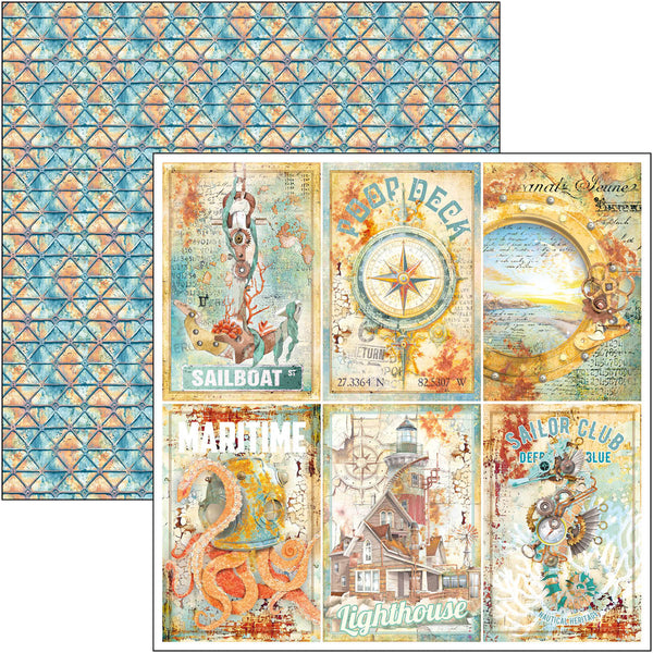 Ciao Bella CORAL REEF 8x8 Paper Pad 12 Sheets #CBH078