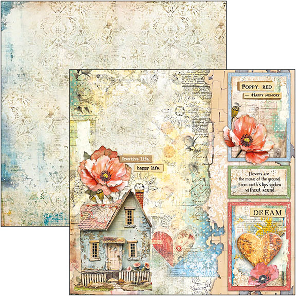 Ciao Bella MAJESTIC DREAM 8x8 Paper Pad 12 Sheets #CBH084